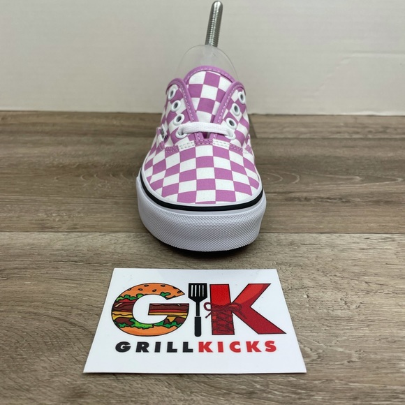 Women’s Authentic Checkerboard Orchid/True White - Picture 4 of 5